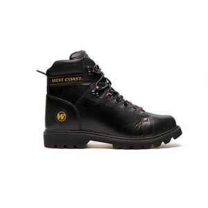 BOTA COURO WORKER CLASSIC ANILINA DESTROY BLACK/BLACK/BLACK