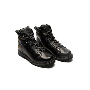BOTA COURO WORKER CLASSIC ANILINA DESTROY BLACK/BLACK/BLACK