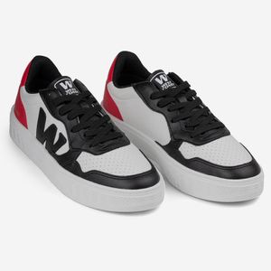 TENIS WC 101 BLACK/WHITE RED/WHITE