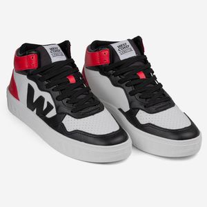 TENIS WC 69 HIGH BLACK/WHITE RED/WHITE
